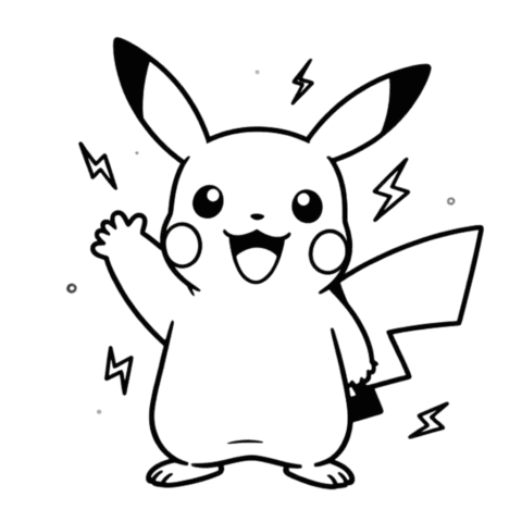 Pikachu Coloring Page Free Pokémon Printables