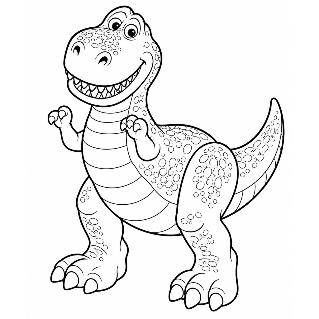 Rex Toy Story Coloring Page