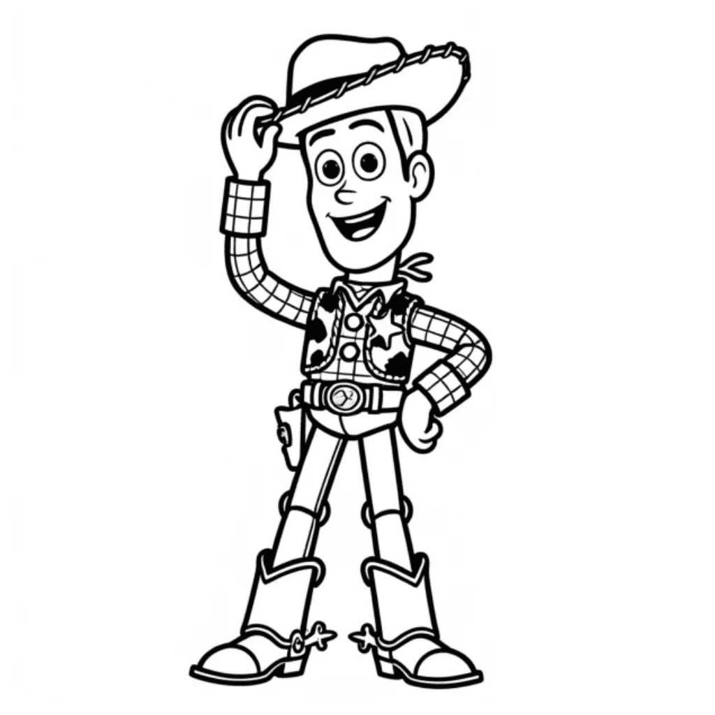Woody Toy Story Coloring Pages
