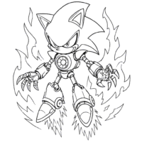 Metal Sonic Coloring Page