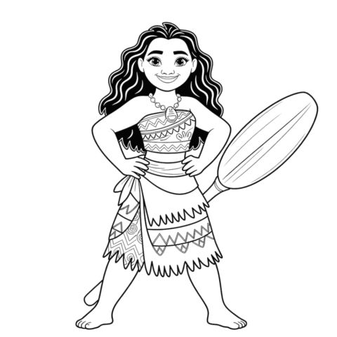 Moana Coloring Page Disney Princess
