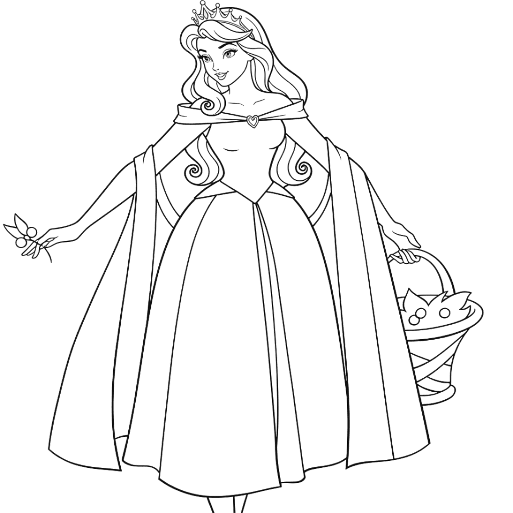 Princess Aurora Coloring Page Disney