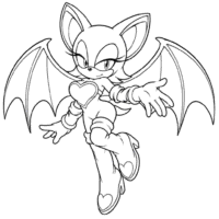 Rouge the Bat Coloring Page