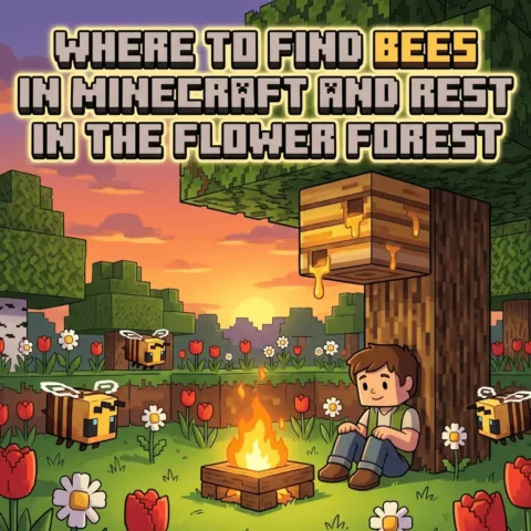 Where to find bees in Minecraft Stories