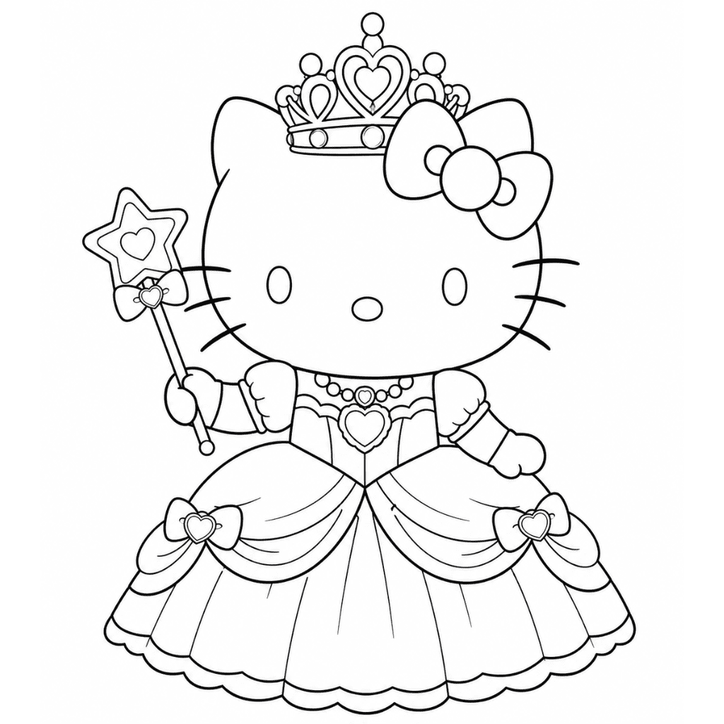 hello-kitty-princess-coloring-page