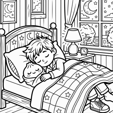 Diddle Diddle Dumpling Coloring Page