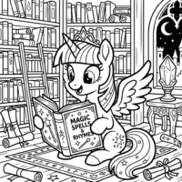 My Little Pony Castle Coloring Page Magic Printables