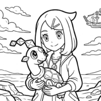 Pokemon Terapagos Coloring Page Liko