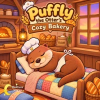 Puffly the Otter Cozy Bakery Bedtime Story for Kids 0-3