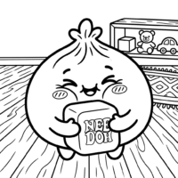 Nee Doh And Dumplings Coloring Page