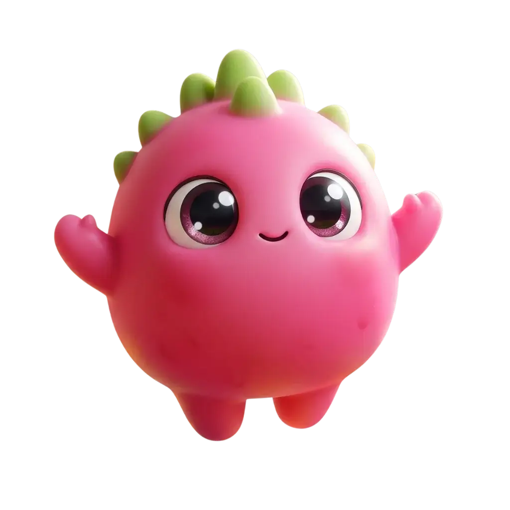 Pip the Dragon Fruit Squishy